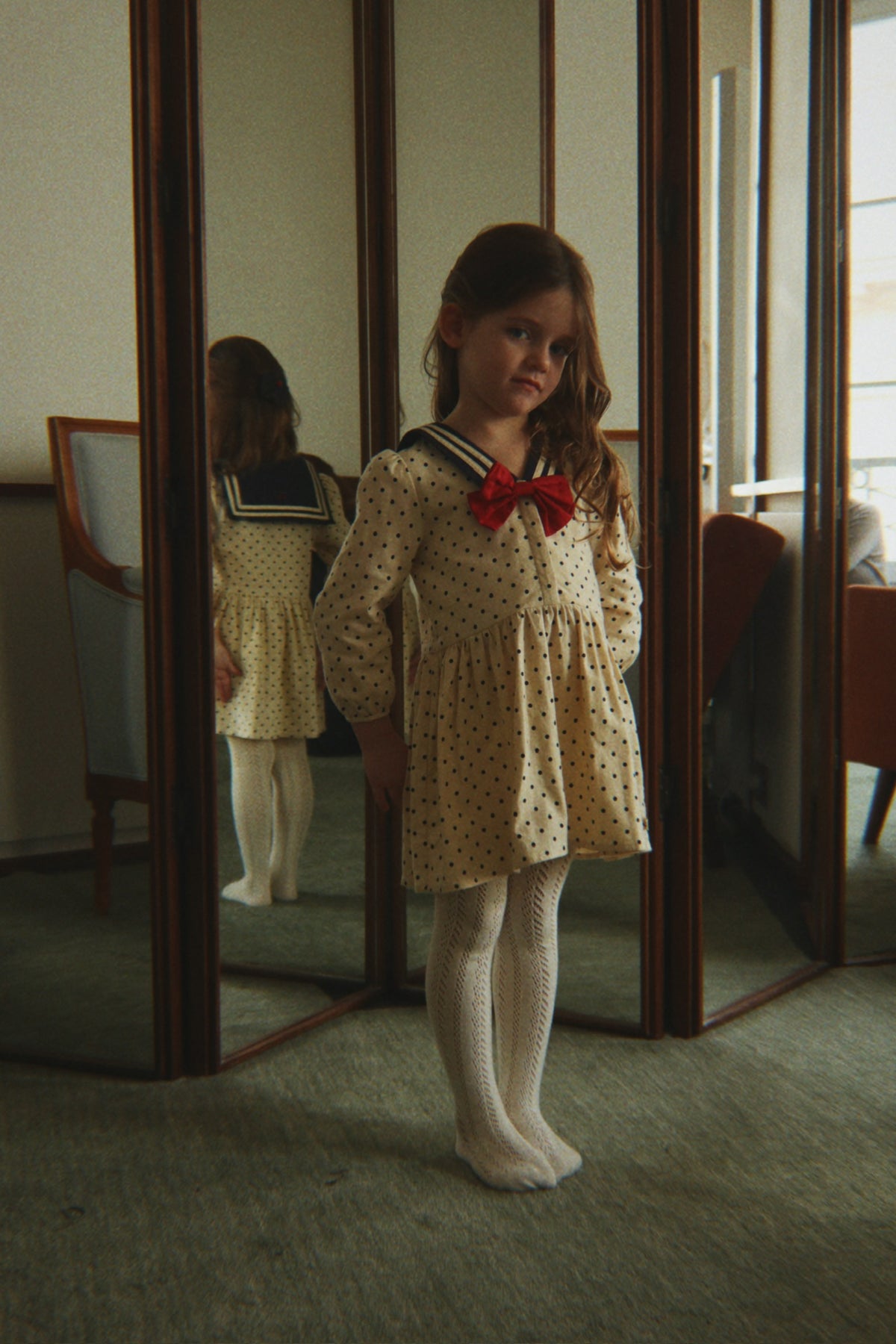 Cali Dress GOTS - Dot Desert