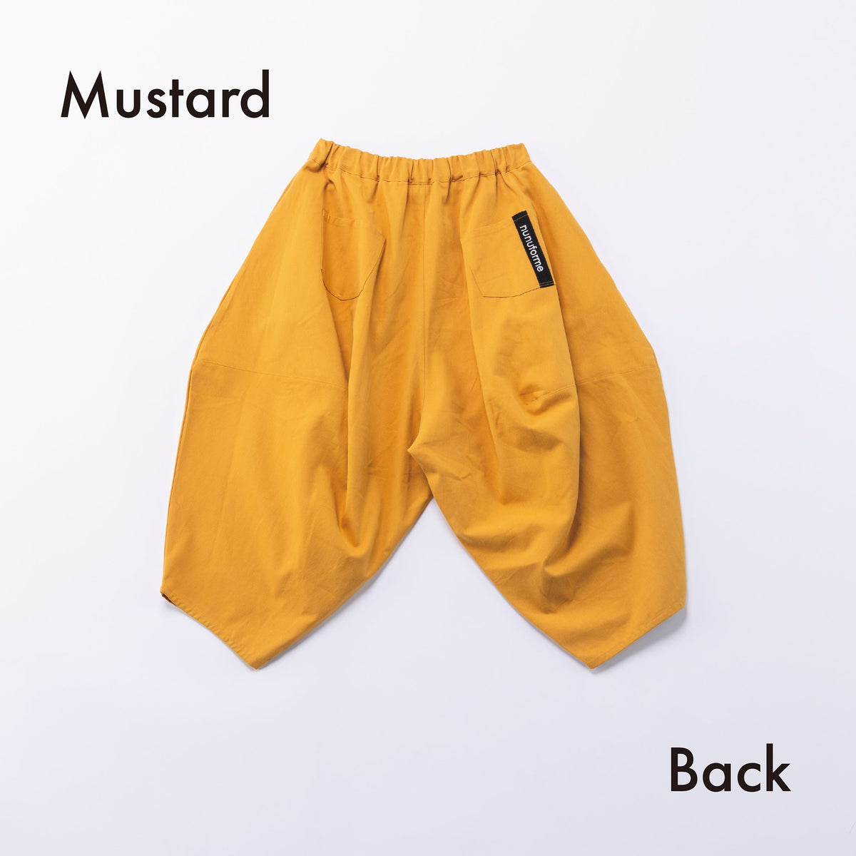 Cropped Cotton Balloon Pants - Mustard