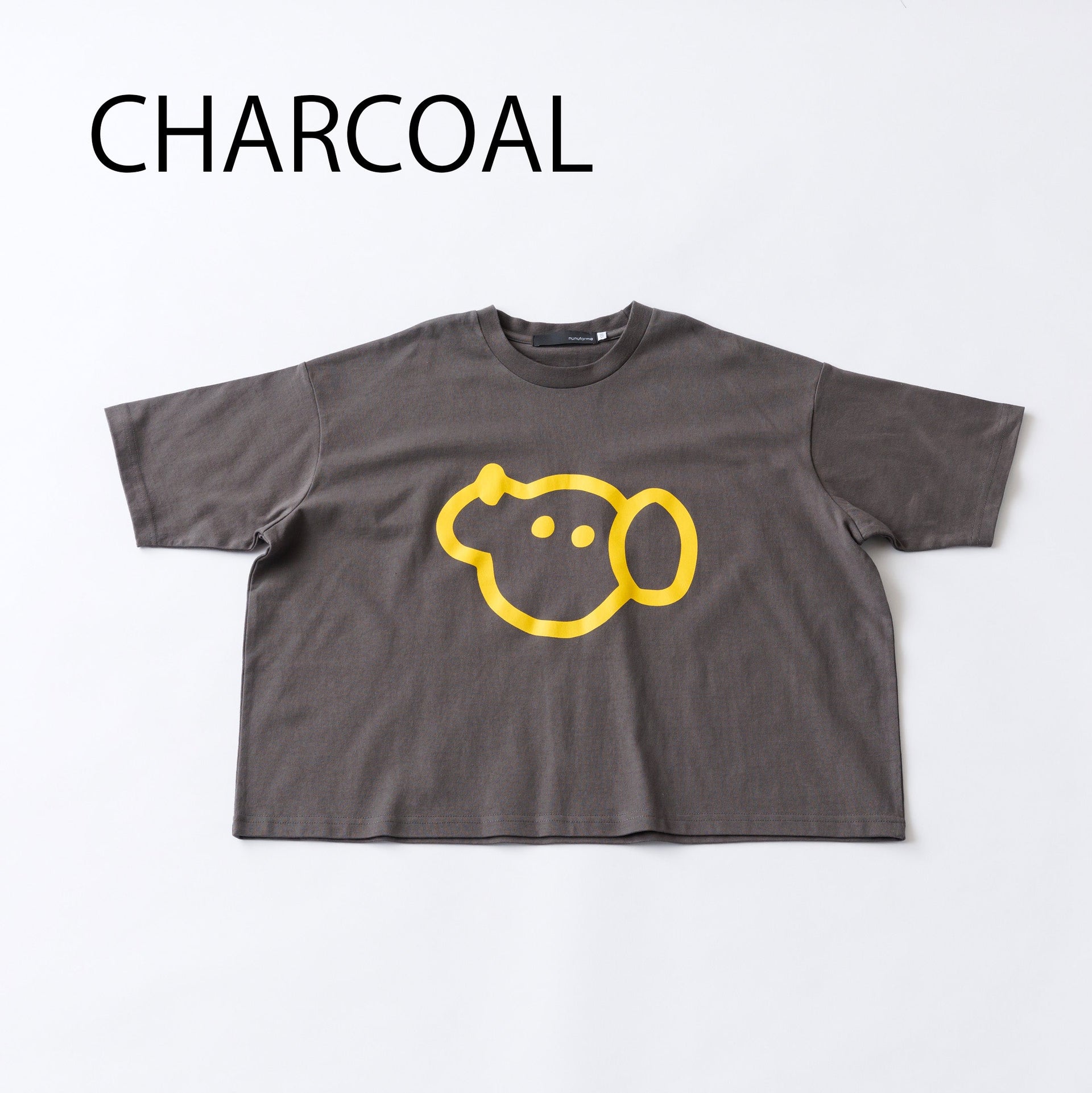 Dog Print T-shirt Charcoal