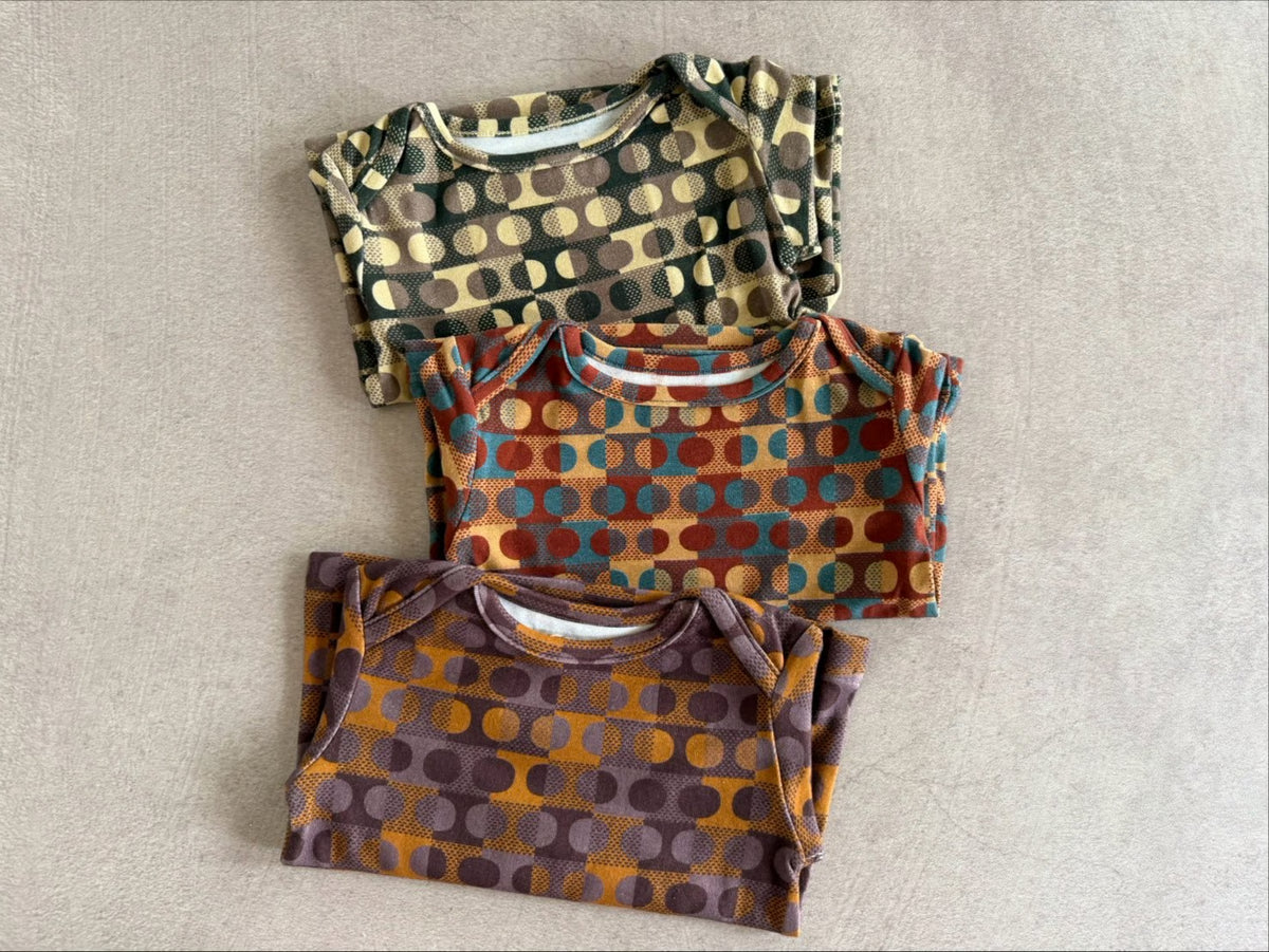 Retro dot tops - Green & Red