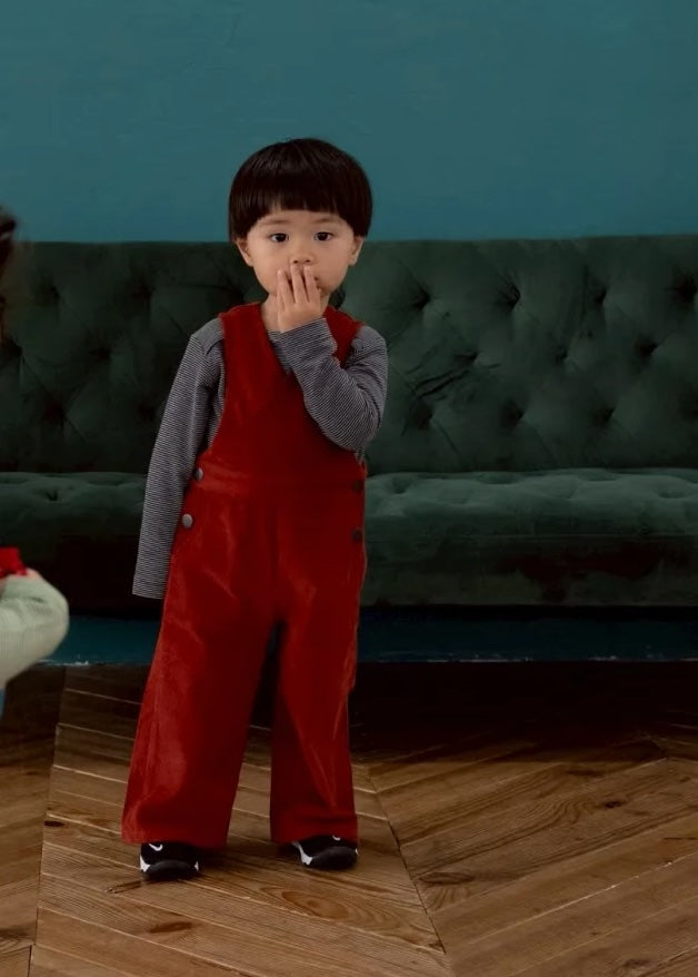 Wrap Overalls Red