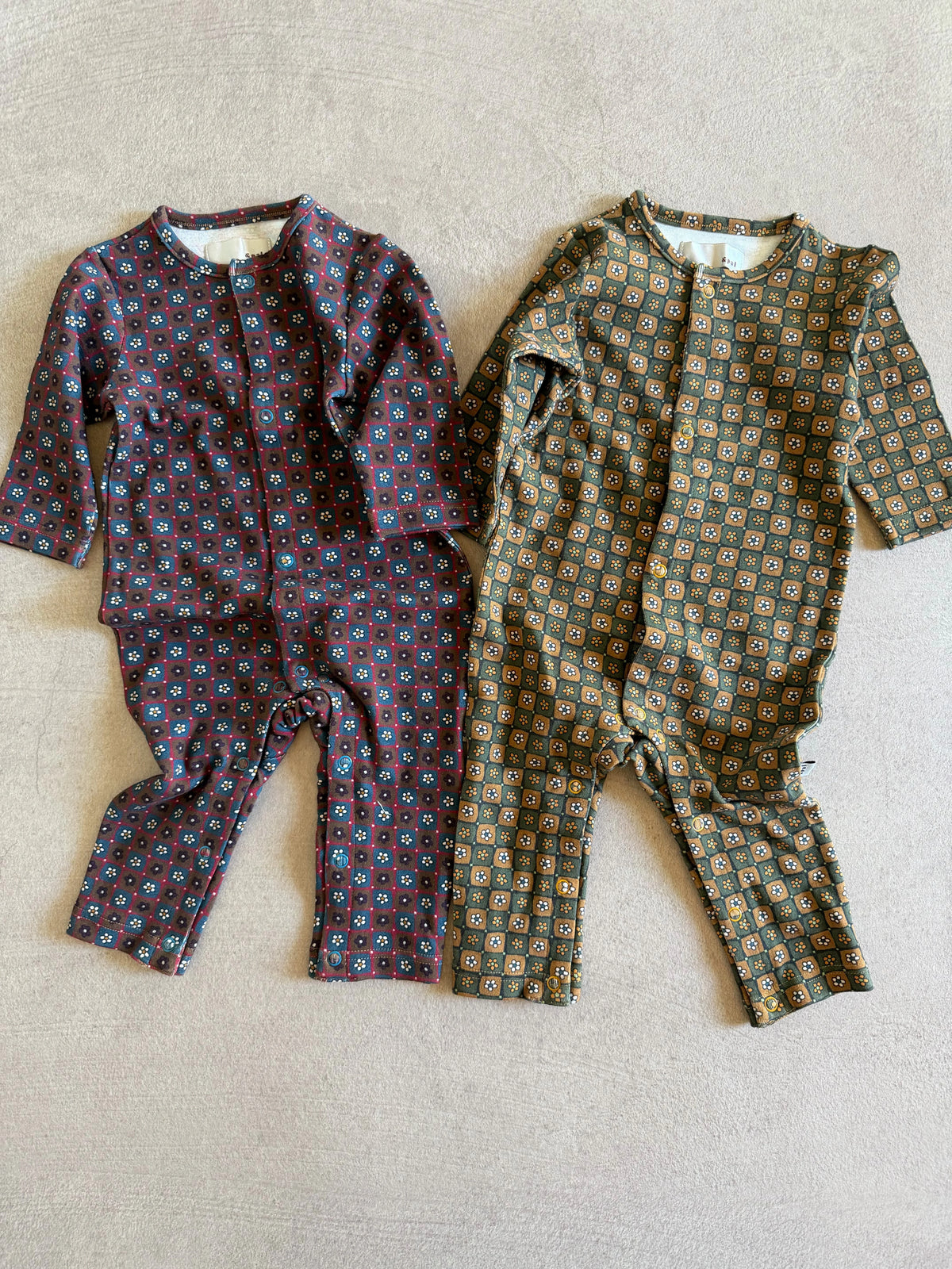 Flower Romper Bordeaux