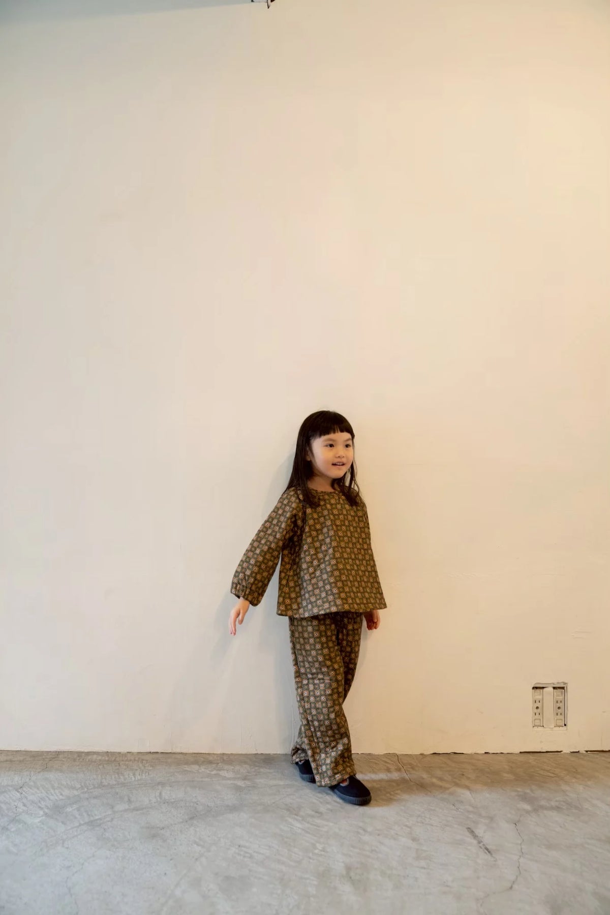 Flower Quilted Tunic Khaki