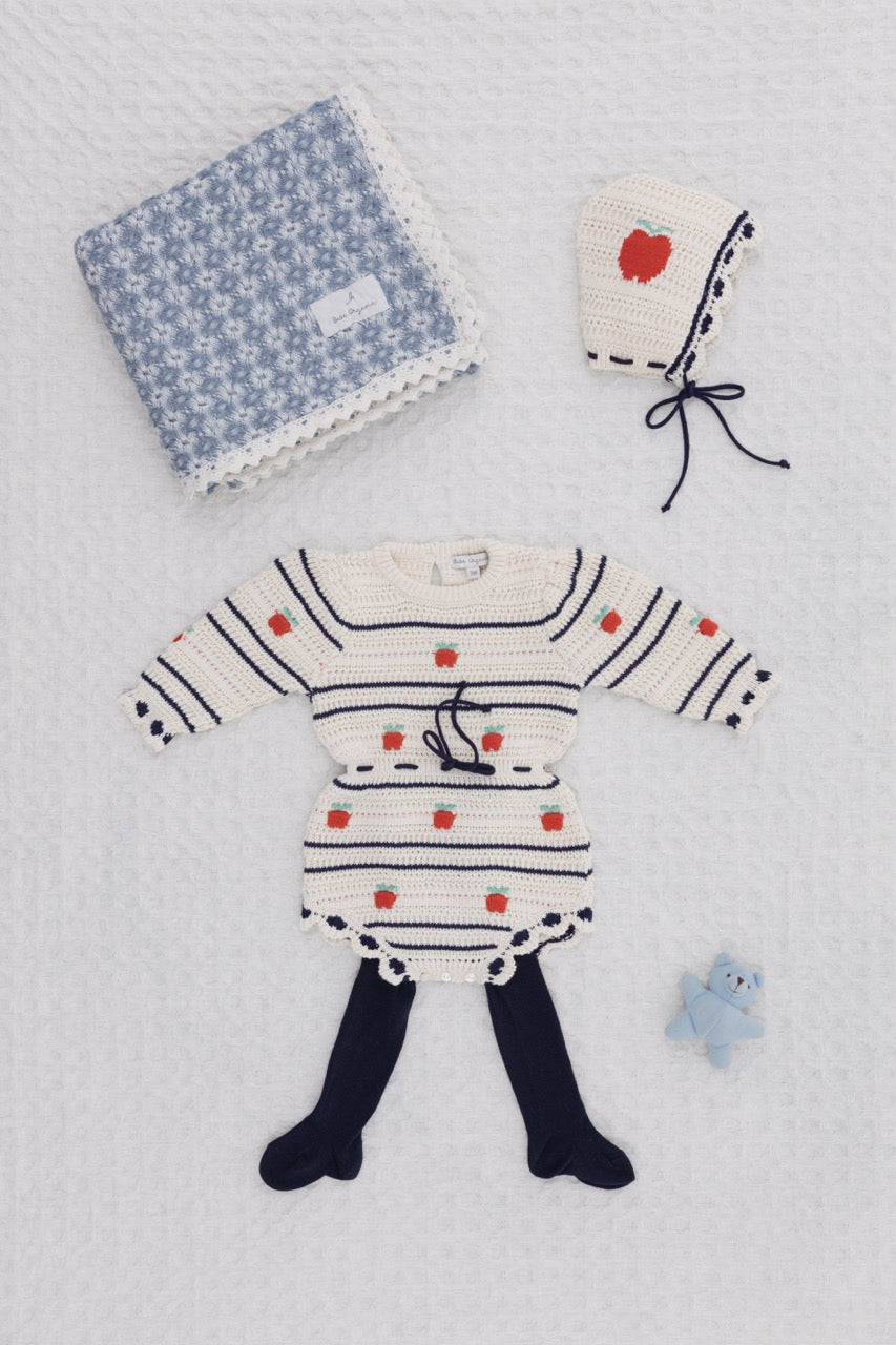 Daisy Romper Apple Knit