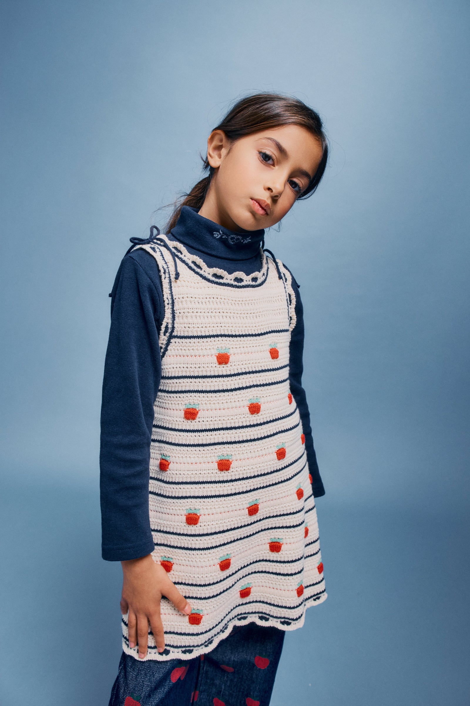 Daisy Dress Apple Knit