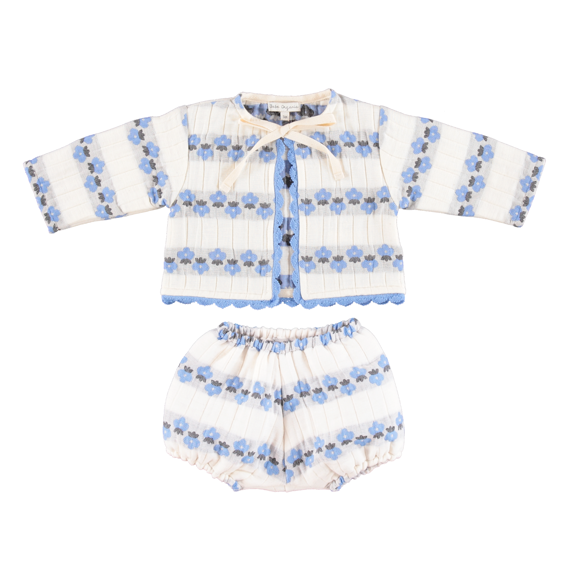 Scilla Baby Set Flower Stripe