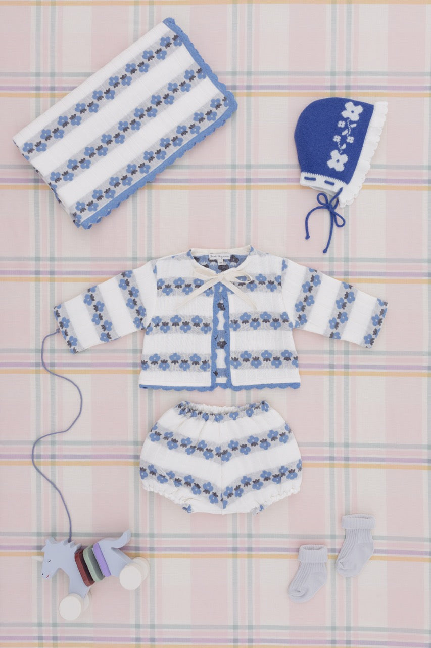 Scilla Baby Set Flower Stripe