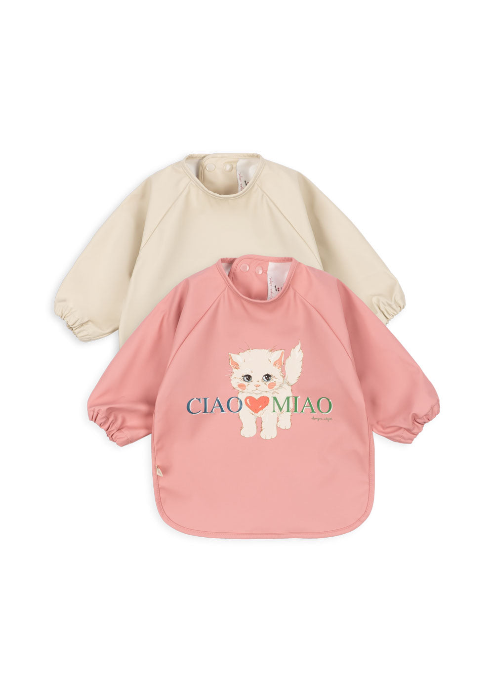2 Pack Dinner Bib With Sleeves - Ciao Miao