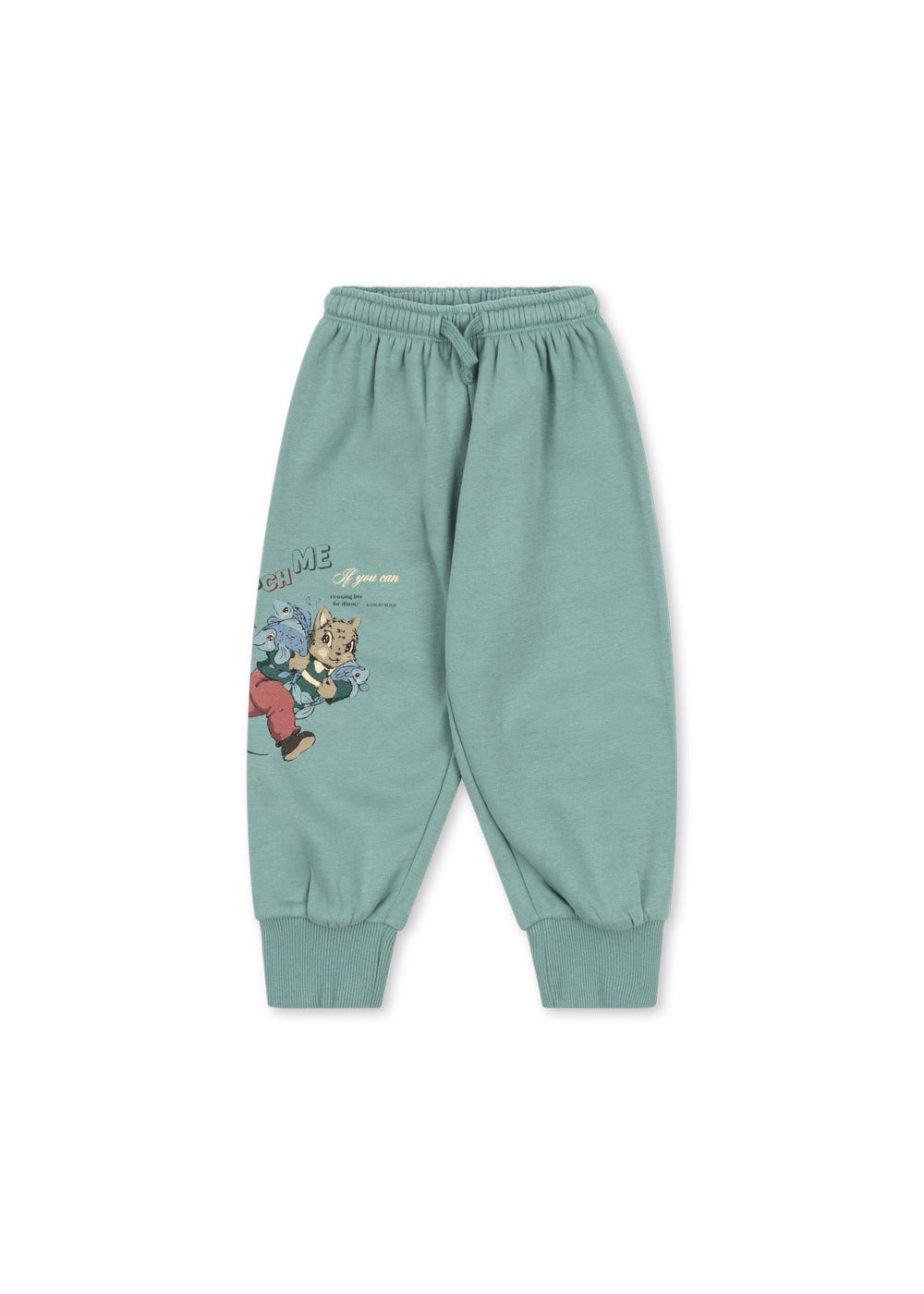 Lou Rib Sweat Pants GOTS - Granite Green