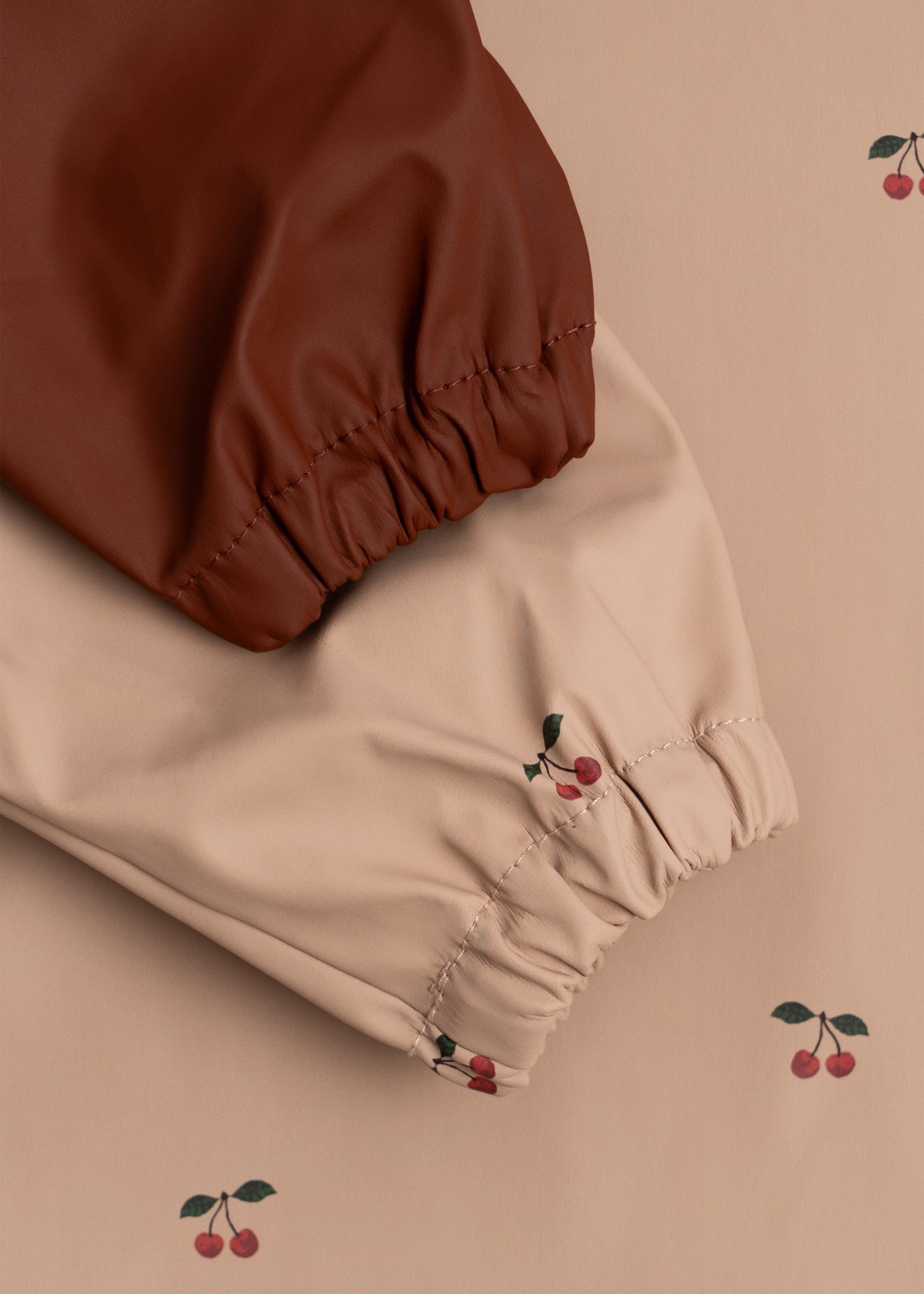 2 Pack Dinner Bib With Sleeves - Cherry
