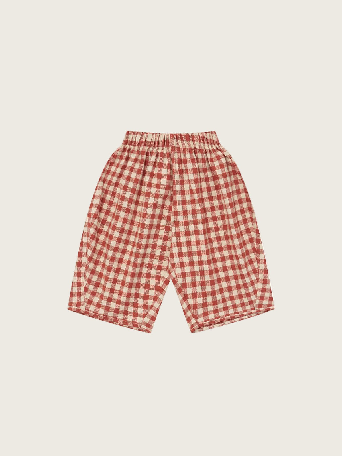 Paprika Gingham Barrel Pants